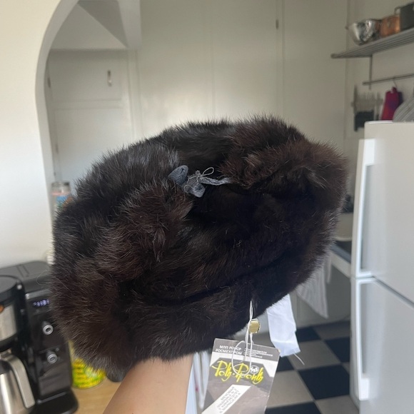 Vintage 60s Russian Mink Fur Ushanka Winter Hat - Picture 9 of 13